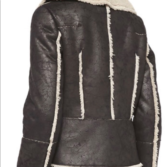 Velvet by Graham & Spencer Faux Fur lined & Faux Suede Aviator Jacket EUC Sz. XL - Picture 3 of 8